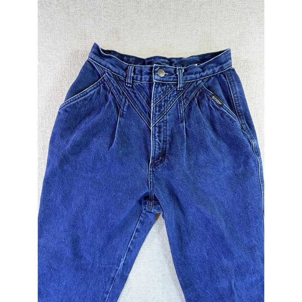 Rockies Women's Blue 26x36 SilverTab Straight Leg Western Denim Jeans Vintage - Picture 9 of 11